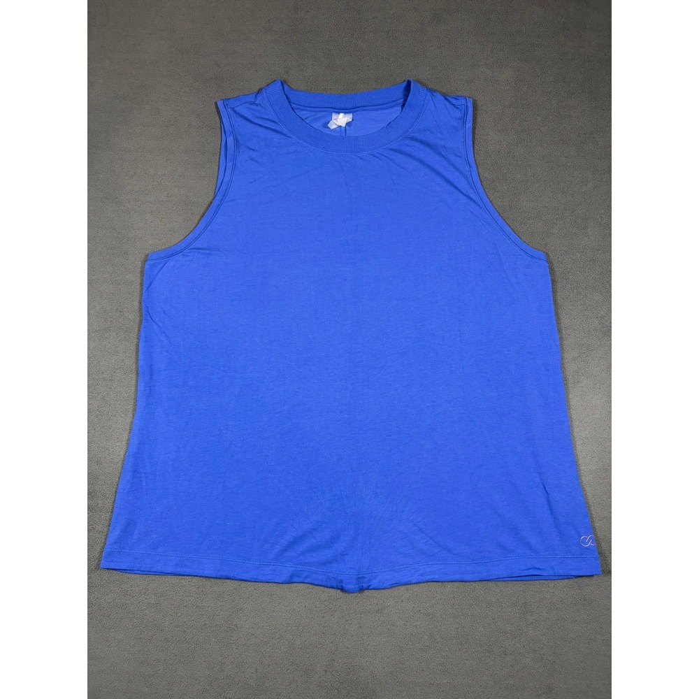 CALIA Tank Top Womens XL Blue Sleeveless Crew Neck Athletic Workout